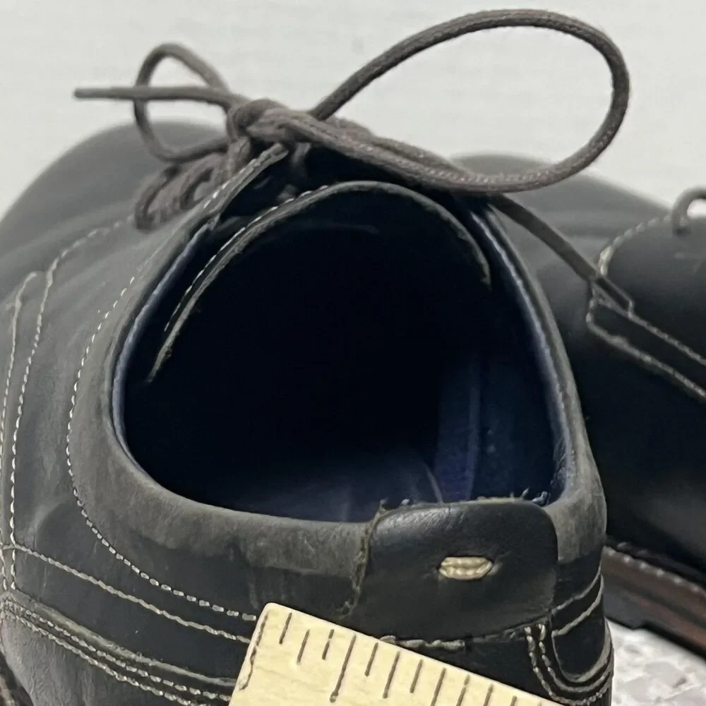 Cole Haan Grand 360 Mens 9 Black Leather Oxford Shoes Hybrid Dress Sneaker